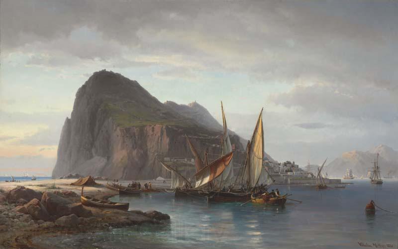 Vilhelm Melbye Shipping off Gibraltar